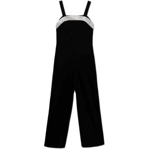 imageSpeechless Girls 716 Sleeveless Scuba Crepe Black Party JumpsuitBlack