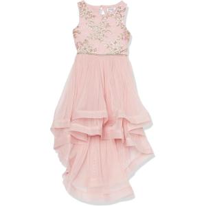 imageSpeechless Girls 716 Tween Maxi Dress with Wide Ribbon Hem for Formal Dance Or PartyRoseGold
