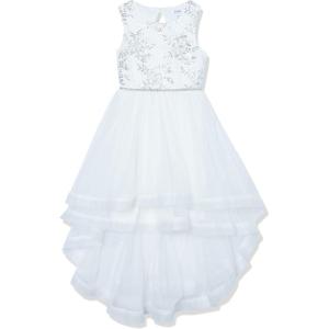 imageSpeechless Girls 716 Tween Maxi Dress with Wide Ribbon Hem for Formal Dance Or PartyWhite
