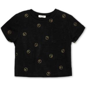 imageSpeechless Girls Graphic TShirtBlackPeace Sign