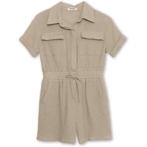 imageSpeechless Girls Linen RomperStone