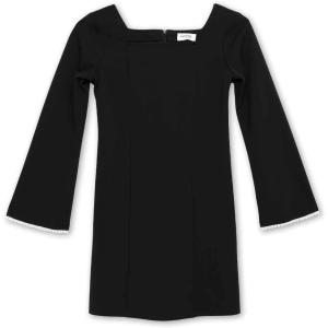 imageSpeechless Girls Long Sleeve Black Sheath DressBlack