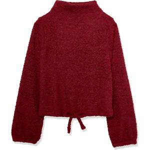 imageSpeechless Girls Long Sleeve Mock Neck TopBurgundy