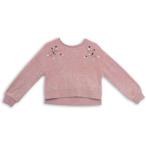 imageSpeechless Girls Long Sleeve Shaggy Knit High Low TopBlush Pink