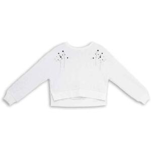 imageSpeechless Girls Long Sleeve Shaggy Knit High Low TopIvory