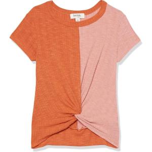 imageSpeechless Girls Short Sleeve Knot Front TShirtTerracottaRose