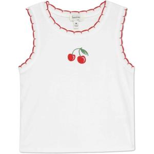 imageSpeechless Girls Sleeveless Embroidered Tank TopWhite