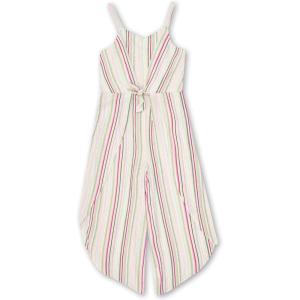 imageSpeechless Girls Sleeveless Stripe Jumpsuit Pink Small