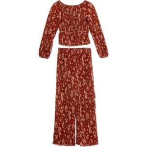 imageSpeechless Girls Two Piece Long Sleeve Bell Bottom SetBurgundy