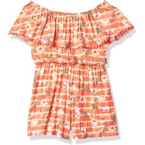 imageSpeechless girls Peasant Tie Dye Floral Knit RomperTie Dye Floral