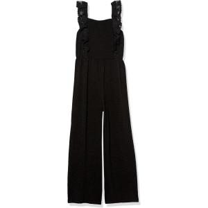 imageSpeechless girls Ruffle Cap Sleeve Wide Leg JumpsuitBlack