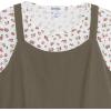 imageSpeechless Girls 2Piece Jumper Set with Sleeveless Tiered Dress and Short Sleeve Cotton TeeOliveFloral
