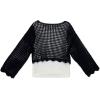 imageSpeechless Girls 2Piece Long Sleeve Crochet Sweater with TankNavy