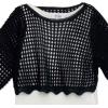 imageSpeechless Girls 2Piece Long Sleeve Crochet Sweater with TankNavy