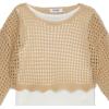 imageSpeechless Girls 2Piece Long Sleeve Crochet Sweater with TankTan