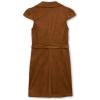 imageSpeechless Girls Cap Sleeve Faux Suede Shirt DressCamel