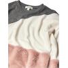 imageSpeechless Girls Colorblock SweatshirtGreyIvoryPink