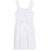 imageSpeechless Girls Cotton Eyelet Skater Dress with Shirred Straps ampamp Ribbon TieWhite