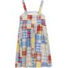 imageSpeechless Girls Cotton Multi Color Plaid Skater Knee Length DressBlueRed