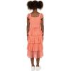 imageSpeechless Girls Flutter Sleeve Midi Tiered DressCoral