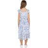 imageSpeechless Girls Flutter Sleeve Midi Tiered DressIvoryBlue