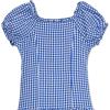 imageSpeechless Girls Gingham Cotton DropWaist Bubble Knee Length DressCobalt
