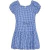 imageSpeechless Girls Gingham Cotton DropWaist Bubble Knee Length DressCobalt