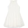 imageSpeechless Girls Halter Neck Fit and Flare Ruffled Party DressOffwhite