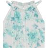 imageSpeechless Girls Halter Neck Fit and Flare Ruffled Party DressWhiteTurquoise