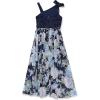 imageSpeechless Girls High Neck Romper Maxi WalkThrough Party DressNavyLavender