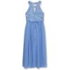 imageSpeechless Girls High Neck Romper Maxi WalkThrough Party DressPeriwinkle