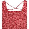 imageSpeechless Girls Long Balloon Sleeve Smocked TopRed
