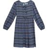 imageSpeechless Girls Long Sleeve Babydoll Chiffon Plaid DressTealPink Plaid