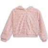 imageSpeechless Girls Long Sleeve Boxy Faux Fur JacketBlush