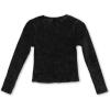 imageSpeechless Girls Long Sleeve Chunky Rib Jersey TopBlack