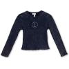 imageSpeechless Girls Long Sleeve Chunky Rib Jersey TopNavy