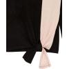 imageSpeechless Girls Long Sleeve Colorblock Tie Front TopBlackPink