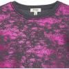 imageSpeechless Girls Long Sleeve Foil Print Fleece SweatshirtGreyFuchsia