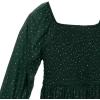 imageSpeechless Girls Long Sleeve Glitter Polka Dot Party DressHunter Green