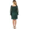 imageSpeechless Girls Long Sleeve Glitter Polka Dot Party DressHunter Green