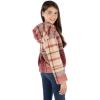 imageSpeechless Girls Long Sleeve Plush HoodieRed Multi