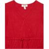 imageSpeechless Girls Long Sleeve Rib Knit Faux Wrap TopRed