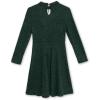 imageSpeechless Girls Long Sleeve Rib Knit Mock Neck DressHunter Green