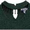 imageSpeechless Girls Long Sleeve Rib Knit Mock Neck DressHunter Green