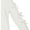 imageSpeechless Girls Long Sleeve Rib Knit Top with Side Slit and Bow DetailIvory