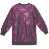 imageSpeechless Girls Long Sleeve Sweatshirt DressGrey Fuchsia