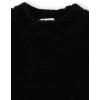 imageSpeechless Girls Long Sleeve Teddy Knit Pullover with FannypackBlack