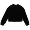 imageSpeechless Girls Long Sleeve Teddy Knit Pullover with FannypackBlack