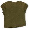 imageSpeechless Girls Mineral Wash Crew TeeOlive