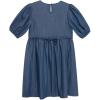 imageSpeechless Girls Puff Sleeve Chambray Babydoll DressDenim